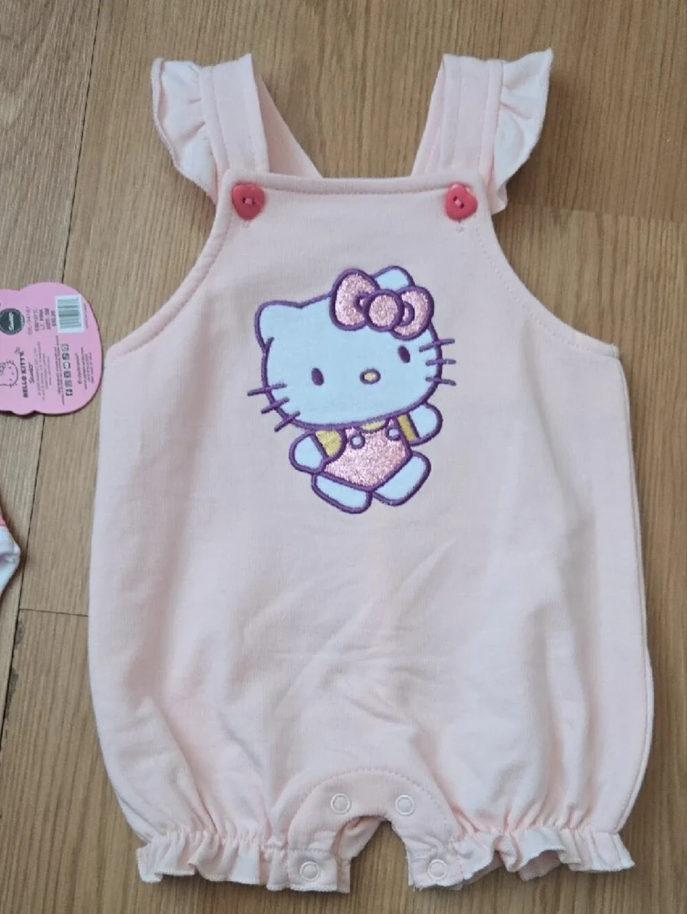 Hello Kitty Pink Peach Romper Set